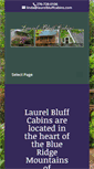 Mobile Screenshot of laurelbluffcabins.com